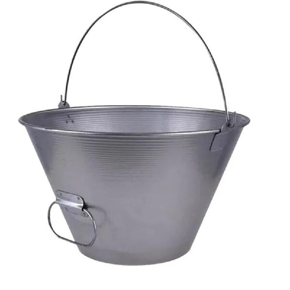 Balde de Chapa para Obra Vernizado 10 Litros Baldebras
